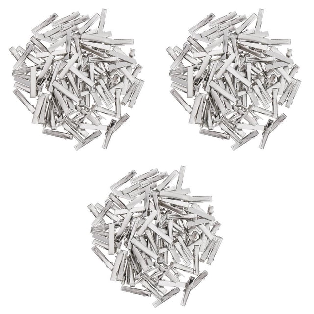 Pinzas Para El Cabello De Cocodrilo De Una Sola Punta De Hierro Plano De 300 Piezas Arcos De Bricolaje 40-55 Mm Sunnimix Pinzas de pico de pico de horquilla
