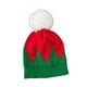 thumbnail image 3 of Gorro de Navidad, gorro de punto ligero para espectáculos en el escenario, esquí, equitación, festivales de primavera Niño Rojo Verde, 3 of 8