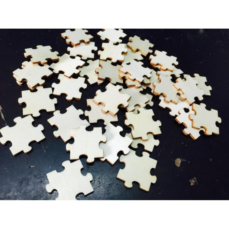 Wooden puzzle best sale pieces for crafts