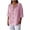 11-Pink, variant on Craaazy Womens Linen Shirt Button Down V Neck Solid Dressy Blouse 3/4 Sleeves Casual Loose Fit Tunic Tops Summer T Shirts