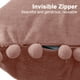 thumbnail image 4 of Funda de almohada de terciopelo con bolas de pelo de color liso de Lojalitet, funda de cojín para sofá cama, 4 of 5