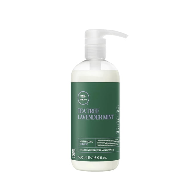 Tea Tree Lavender Mint Moisturizing Cowash, Acondicionador de Limpieza Hidratante, Para Cabello Grueso, Rizado y Seco, 500 ml