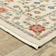 thumbnail image 3 of Oriental Weavers Lucca Wool Blend Area Rug - 093W1 - 5'3" x 7'6" - in Ivory/ Multi - Vintage Inspired, Wool Blend, Bedroom, Office Rug, 3 of 3