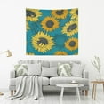 thumbnail image 5 of FREEAMG Blooming Sunflower Tapestry Aesthetic Tapestry Wall Hanging for Home Decor 80" x 60" Inches, 5 of 6