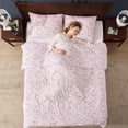 thumbnail image 3 of Virtu Comforter Sets, All Season Lightweight Floral Queen Comforter Set, 3-Pc Bedding Sets, Pink Floral, 3 of 8