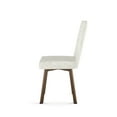 thumbnail image 3 of Amisco Elmira Dining Chair - Sheep White and Cream Chenille Fabric / Bronze Metal, 3 of 9