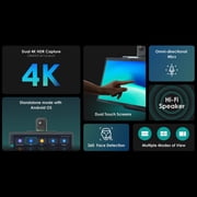 KanDao Meeting Ultra All-in-One Conference Room Camera System, 15.6 1080P FHD Touchscreen, Dual 4K HDR 360? Capture Zooming Conference Camera, Meeting Room Control Center for Medium Large Conferences