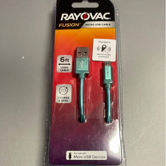 Rayovac Fusion 6' USB Type A to Micro USB Cable