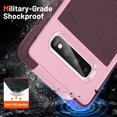 thumbnail image 3 of Designed for Samsung Galaxy S10 Plus Case Galaxy S10+ Case Gift Militay Grade Drop Protective Rugged Cover Shockproof Case for Galaxy S10 Plus Phone Case for women men boy girl (Pink+Rose Red), 3 of 16