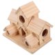 thumbnail image 3 of Durable Wooden Hummingbird House with Hanging Hook – Rustic Handmade Birdhouse for Small Birds, Bluebirds, and Finches – Outdoor Garden & Patio, 3 of 4