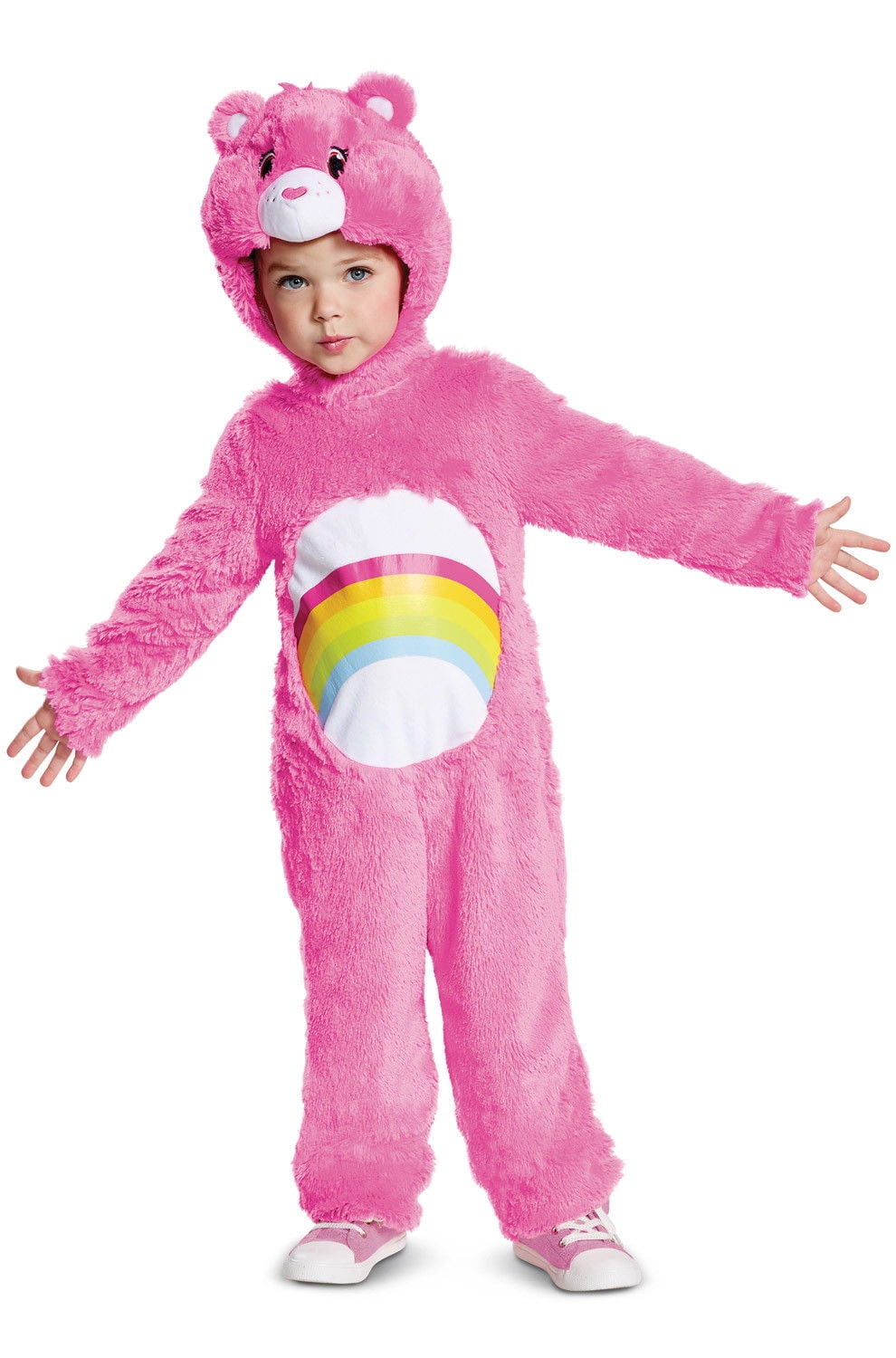 Deluxe Care Bears Cheer Bear Plush Rainbow Infant & Toddler Costume 12M