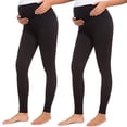 thumbnail image 1 of 2 uds. Leggings de maternidad sin costuras para mujer sobre el vientre con extensores de pantalones, pantalones de entrenamiento Xemadio 2033828-1, 1 of 9