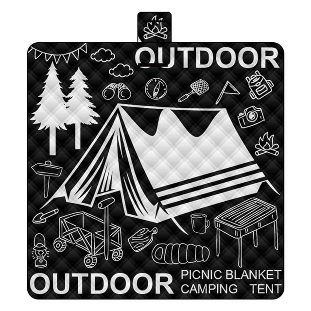 Tapis de Sol de Camping Extérieur Imperméable, Tapis de Pique-Nique Épaissi, Tapis de Sol en Pongé Résistant à l'Usure, Tapis de Sol Multifonctionnel Anti-Humidité pour la Randonnée