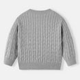 thumbnail image 6 of CYRBOKO Toddler Boys Pullover Sweaters, Winter Long Sleeve Crew Neck Cotton Kids Clothig Gray Size 6-7 T, 6 of 6