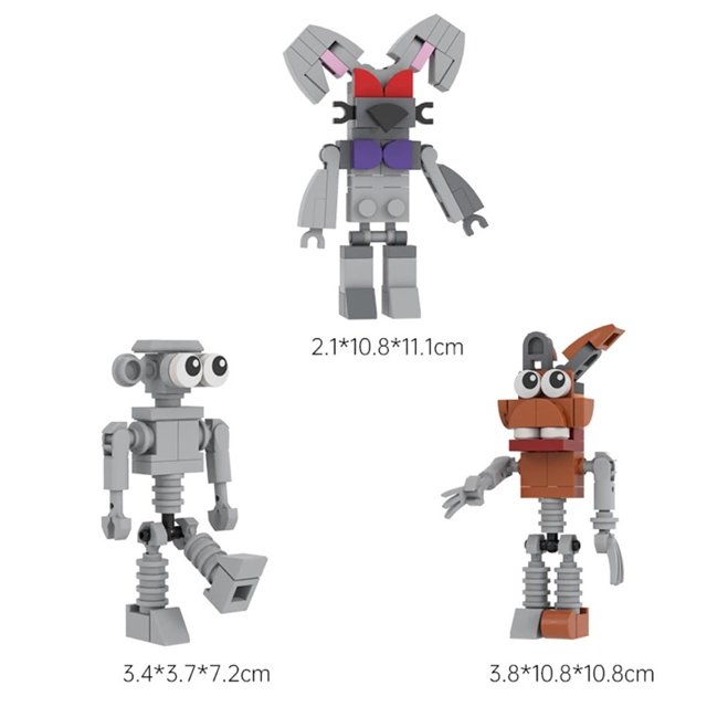 Creativo juego muñeca MOC bloques de construcción niños montaje de bricolaje conjunto modelo de ornamento de oso de juguete, para los niños