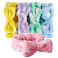 thumbnail image 1 of Diademas con Lazo, Diademas para Mujeres Adolescentes para Maquillaje, Cosméticos, Ducha Facial, Spa, Banda Elástica para el Cabello, Diadema con Cordones para Bebés, Amarillo, Azul, Verde, Púrpura,, 1 of 6