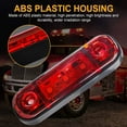 thumbnail image 4 of 4pcs LED Front Rear Side Marker Indicator Lights 12V for Truck Camper Truck RV Marker Lights (Red), 4 of 5