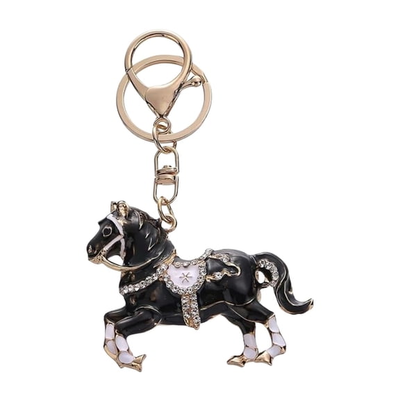 Horse Keychain, Rhinestone Horse Keychain, 2026 Year of The Horse Keychain, Sparkling Horses Year Keyring, Glitter Keychain, Horse Charm Keychain, Car Purse Animal Pendant Charms