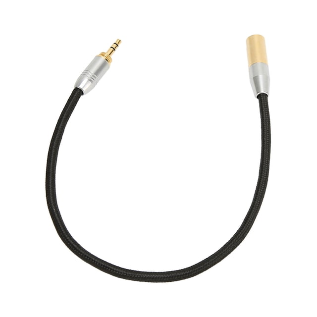 3.5mm Male To Mini XLR 3pin Cable, Noise Shielding Professional Stereo Sound Plug And Play 3.5mm To Mini XLR Cable For Camera For Mixer