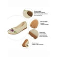 thumbnail image 4 of FANNYC Women's Embroidered Shoes Casual Comfortable Flat Shoes Floral Cloth Ballet Shoes, 36-42 Size, 4 of 7