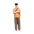 thumbnail image 3 of Figura de acción a escala 1/64, diseño de microescena de hombre guapo con gafas de sol, regalo de cumpleaños, decoración, personaje en miniatura, 3 of 8