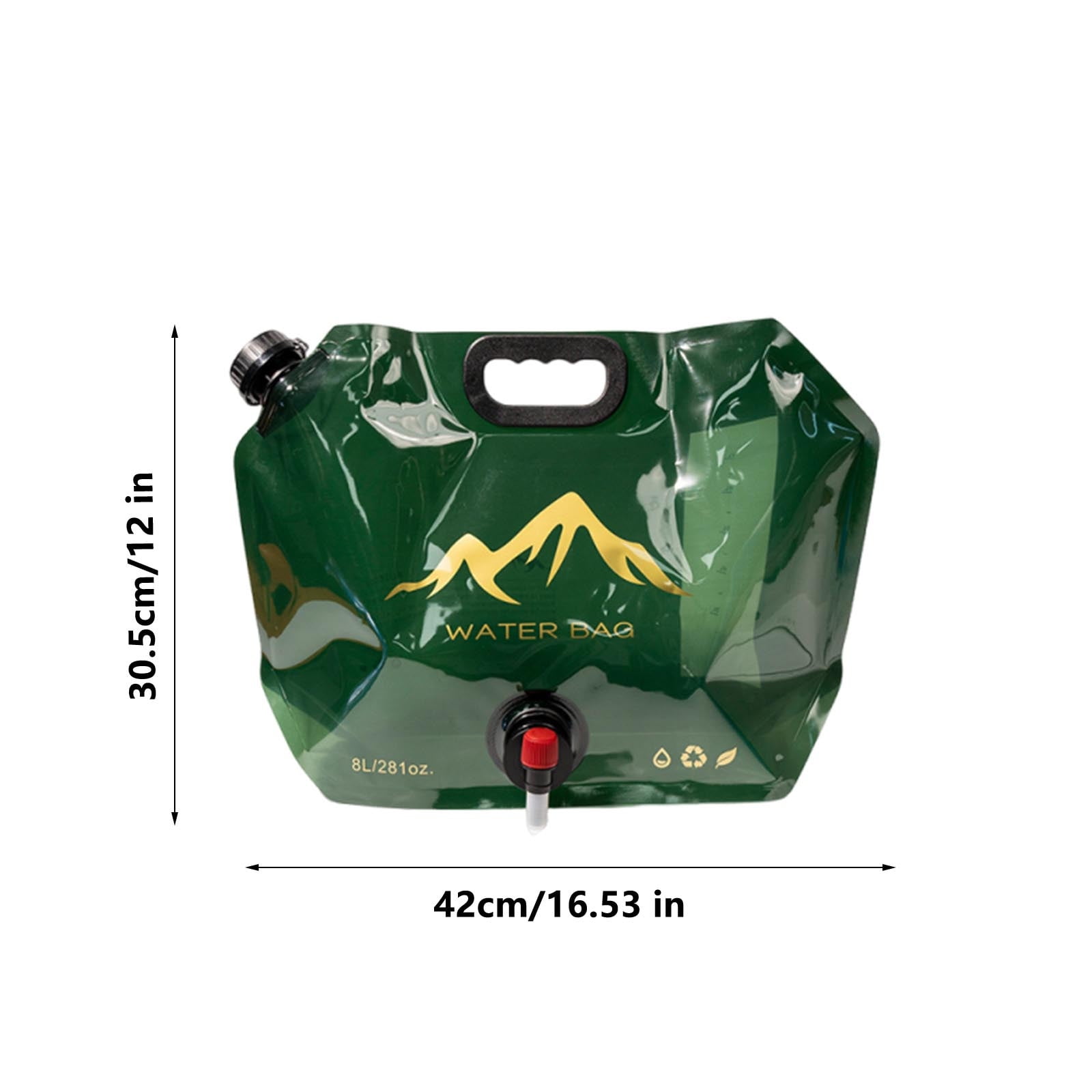 Collapsible Water Storage Bags - 8 Pack, 2.6 Gallons Each | BPA-Free Foldable Water Containers