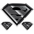 thumbnail image 2 of Superman Symbol Chrome Car Sticker, 2 of 3