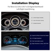 12.3 Carplay Digital Dashboard Cluster For Benz GLS 2012-2017 RHD