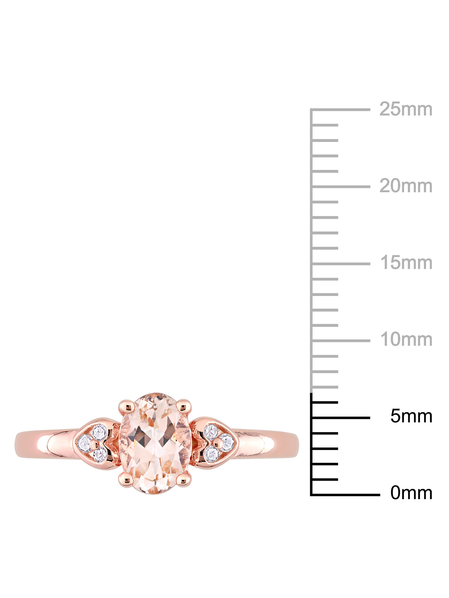 Everly Women's Morganite Rose Gold Plated Ring