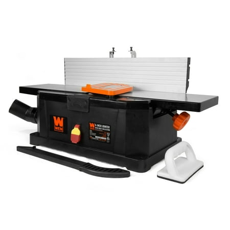 UPC: 0044459065593 | WEN 6-Inch 10-Amp Corded Benchtop Jointer with Filter Bag and Depth Scale  6559