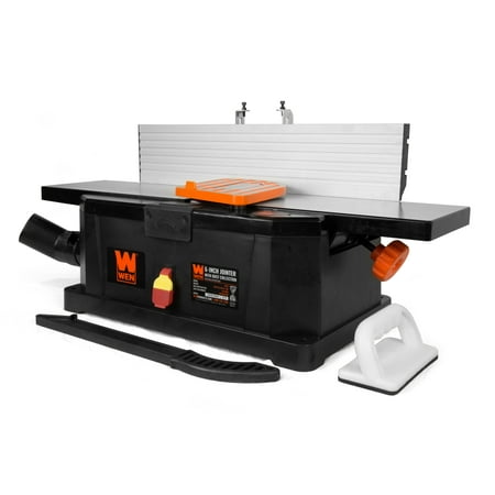 WEN 6-Inch 10-Amp Corded Benchtop Jointer with Filter Bag and Depth Scale,