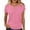 *Pink, variant on ClodeEU Women's Henley Neck Short Sleeve T-Shirt,Casual Loose Button Down Summer Tops Army Green,Women's Plus L