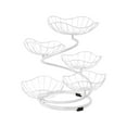thumbnail image 2 of TISHITA 5 Tier Fruit Basket Bowl Storage Organizer Countertop Stand Rack Large Capacity Serving Tray Creative Metal Wire Fruit Holder white 5 basket, 2 of 8