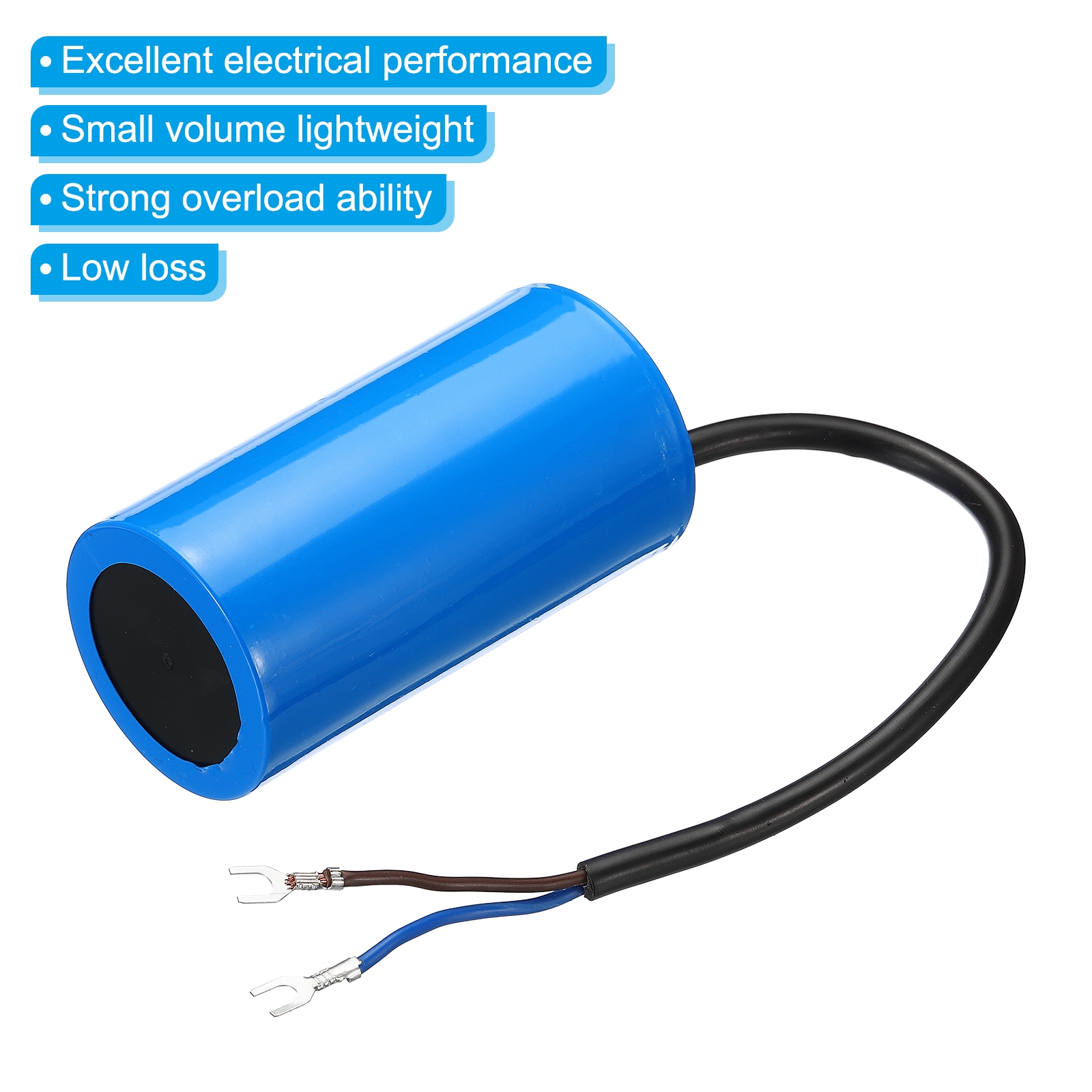 CBB60 30uF Running Capacitor, 3pcs AC 450V 2 Wires 50/60Hz Cylinder 90x50mm for Motor Start - image 4 of 5