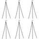 thumbnail image 1 of DETONY - Juego de 6 cadenas colgantes de 24 pulgadas para jardineras, comederos para pájaros, cestas colgantes negras, cadena para macetas, cadena para colgar plantas de jardín de 3 puntos, 1 of 8