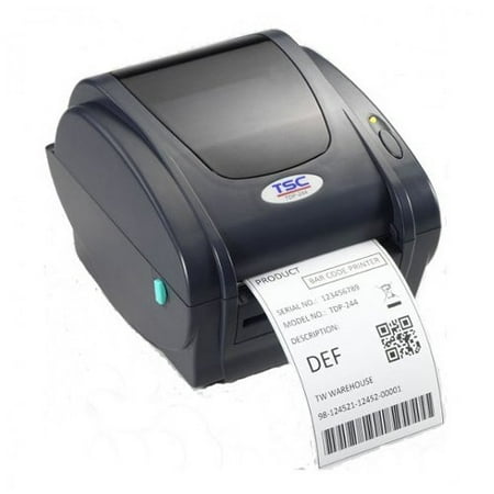 - TSC America TDP-244 Direct Thermal Printer - 203 dpi, 4 ips - USB Only - 4MB Flash Memory, 8MB DRAM - Power Supply