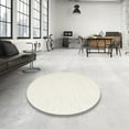 thumbnail image 4 of Ahgly Company Machine Washable Indoor Round Contemporary Blonde Beige Area Rugs, 8' Round, 4 of 7