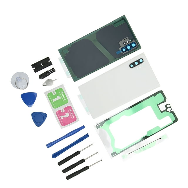 Écran de Verre avant Extérieur, Remplacement Fin de Verre Arrière Remplacement Précis Ajustement Parfait avec Kit d'Outils de Réparation Noir, Blanc, Bleu, Coloré