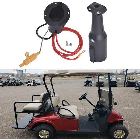 ALL-CARB 48V Charger Cord Plug & Charger Replacement for Club Car Golf Carts 2000 - Up 101828901 101802101 103375501