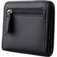 thumbnail image 5 of nipocaio Womens Small Compact Bifold Luxury Genuine Leather Pocket Wallet Ladies Mini Purse with ID Window, 5 of 5