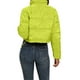 thumbnail image 5 of VISgogo, chaqueta corta para mujer, chaquetas de plumón de Color sólido a la moda, abrigo acolchado recortado, abrigo cálido de invierno VISgogo moda, 5 of 6