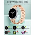 thumbnail image 2 of Wearlizer Celtic Bracelet Band Compatible with Samsung Galaxy Watch 9/8 40mm 44mm & Watch 8 Classic 46mm Women, Dressy Stainless Steel Jewelry Link Strap, Elegant Metal Watch Band, 2 of 6