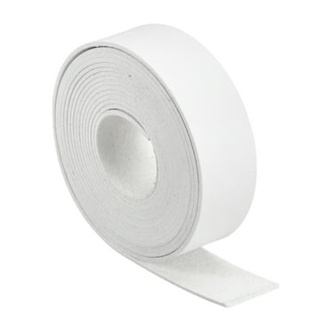 Leather Straps for Crafts, 1 Pack 3/4" Wide Leather Strips(White)