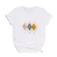 thumbnail image 4 of Pntutb Camiseta suelta de cuello redondo para mujer con estampado gráfico geométrico de moda para mujer Pntutb Pntutb-2056, 4 of 8