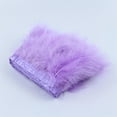 thumbnail image 4 of AMLESO 2m Turkey Feather Fringe Ribbon Sewing Dressmaking Edge Trimming Craft light light, 4 of 8