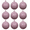 PINK, variant on Charmed Clear Plastic All Occasion Ball Ornaments, 12 Count (1.97")