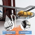 thumbnail image 4 of Carrito de ducha Joquixon mejorado de acero inoxidable de longitud extendida, 4 of 7