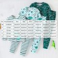 thumbnail image 4 of GCETTIC Fall Pajamas Baby Toddler Snug Fit Pajama Set Green,9-12 Months, 4 of 5