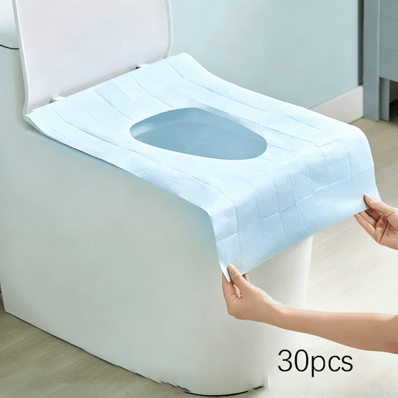 BPPEG 30Pack Toilet Seat Covers Disposable100% Waterproof Xl Individually Wrapped Disposable Toilet Seat Covers for Adults&Kids Potty Training,Travel Accessories for Public Restrooms Airplane