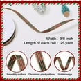 thumbnail image 5 of Triani 0.4Inch Christmas Gingham Ribbon 25 Yard Woven Edge Gingham Ribbon for Gift Wrapping Crafts Party Home Decoration, 5 of 7
